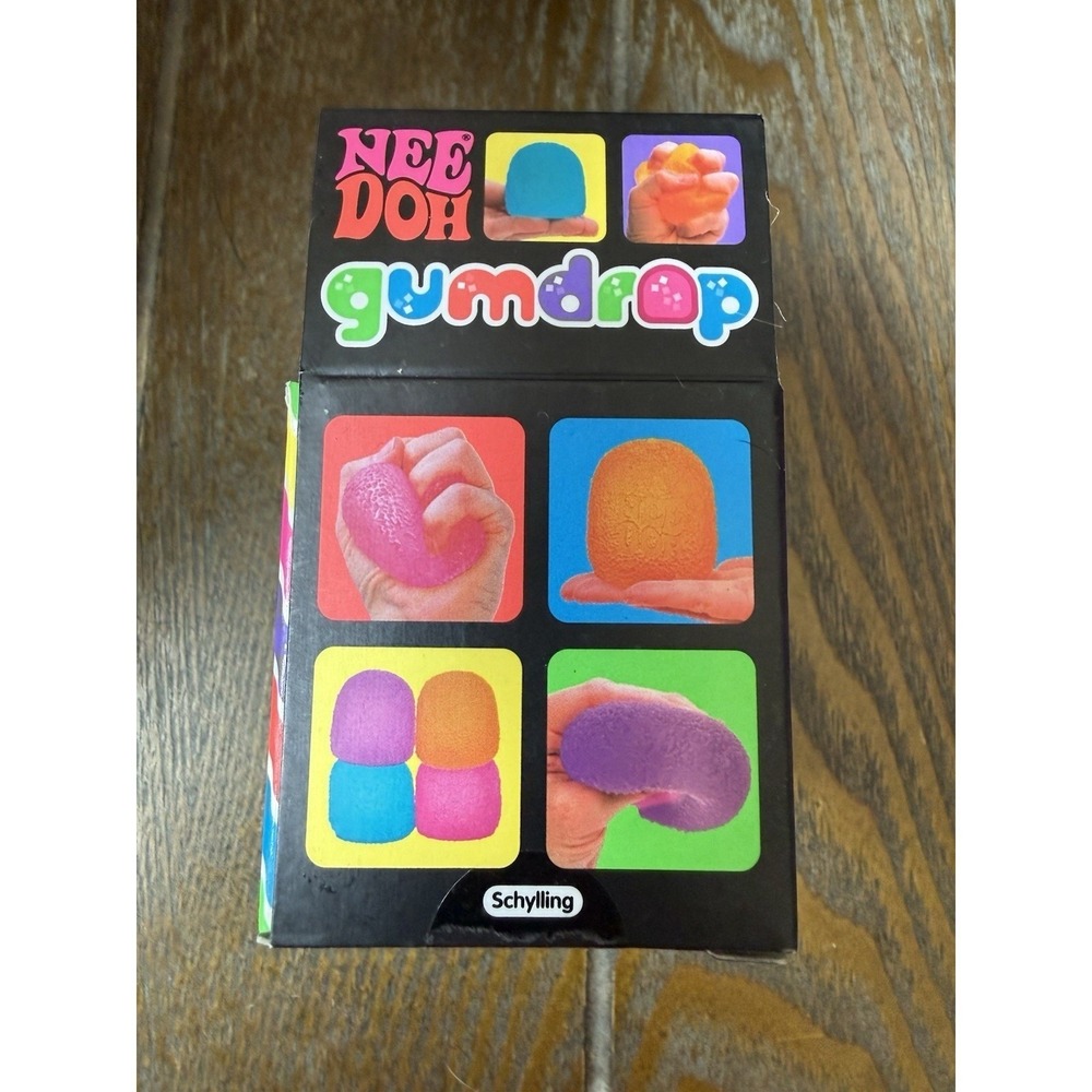 Authentic Schylling Nee Doh Squish Needoh Gum Drop Pink Factory Sealed - Picture 3 of 10